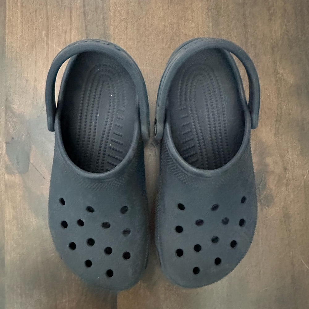 CROCS Navy Blue Water Shoes with Ventilation and Textured Footbed
